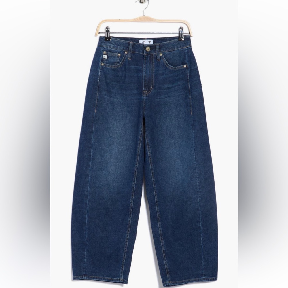 NWT! Seven7 Relaxed High Waist Pieced Barrel Jeans